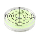 32*7mm Acrylic Bullseye Bubble level Round Level Bubble Accessories, green P4S4
