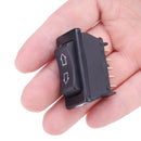 Universal DPDT Car Power Window Rocker Switch 5 Pins DC 12V 20A Black Plastic