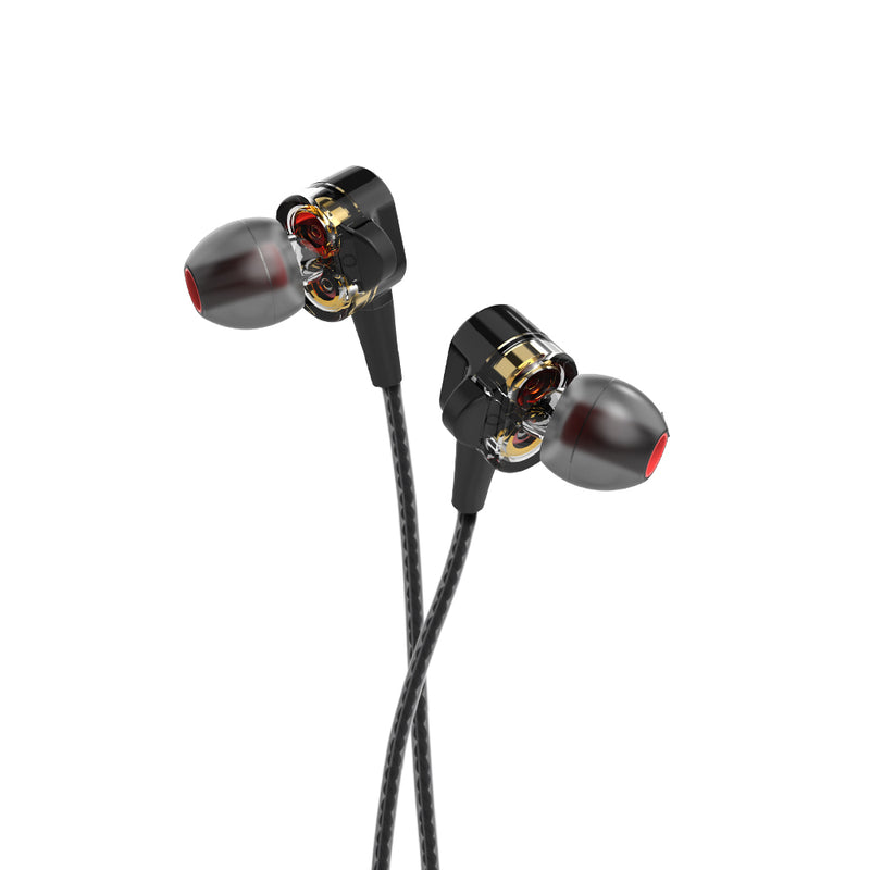 BlitzWolf BW-ES4 Dual Dynamic Drivers Graphene Earphone 3.5mm Wired Control In-ear Earbuds Magnetic Headphone with Mic