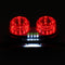 License Plate LED Brake Dual Tail Turn Signal Lights For Bobber Cafe ATV Chopper