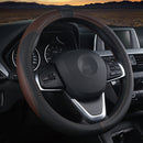Breathable 38cm PU Leather Non-slip Car Steering Wheel Covers for Toyota/Honda/Nissan/Mazda