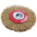 Wire Brush Wheel for Bench Grinder Polish + Reducers Adaptor Rings,5inch 12