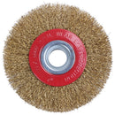 Wire Brush Wheel for Bench Grinder Polish + Reducers Adaptor Rings,5inch 12