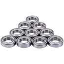 10 Pcs 12mm x 24mm x 6mm Sealed Deep Groove Radial Ball Bearings 6901Z B6M3