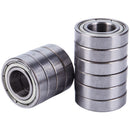 10 Pcs 12mm x 24mm x 6mm Sealed Deep Groove Radial Ball Bearings 6901Z B6M3
