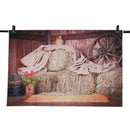 5x3Ft Retro Wood Straw Vinyl Background Studio Photography Photo Props Back Z7K7