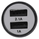 2.1 Ah Dual USB Blu-ray car charger Aluminum Alloy Car Charger 2.5 * 2.5 *  E3Q1