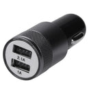 2.1 Ah Dual USB Blu-ray car charger Aluminum Alloy Car Charger 2.5 * 2.5 *  E3Q1