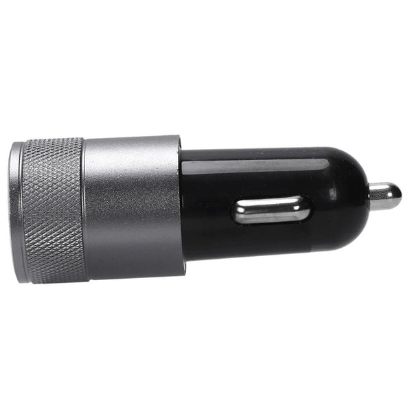 2.1 Ah Dual USB Blu-ray car charger Aluminum Alloy Car Charger 2.5 * 2.5 *  E3Q1