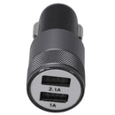 2.1 Ah Dual USB Blu-ray car charger Aluminum Alloy Car Charger 2.5 * 2.5 *  E3Q1