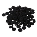 Fasdga 100 Pcs Black Sponge Earbud Headphone Cap Ear Pads Cover Replacement V2H4
