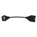 OBD2 Extension Cable 12 Pin to 16 Pin Female OBD1 OBDII Connector Adapter f R4D7