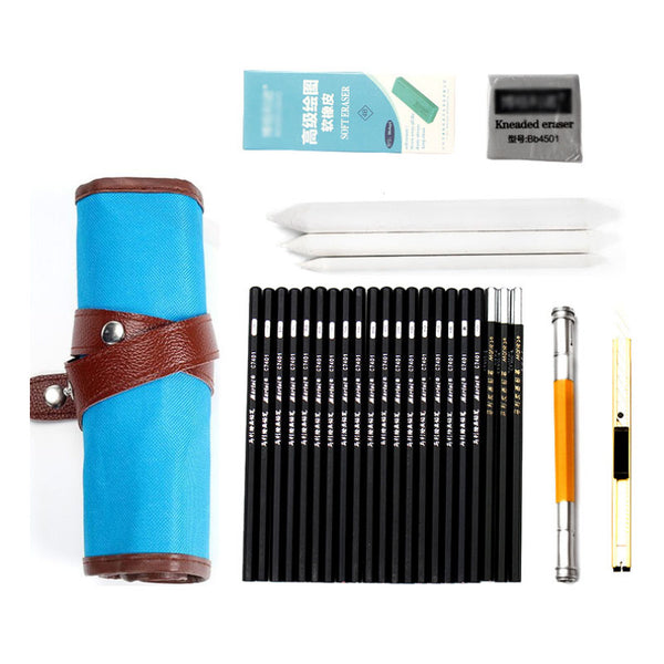 Sketch Pencil Set 8 Piece Set with Sketch Pencil Eraser Paper Eraser for Art Supplies