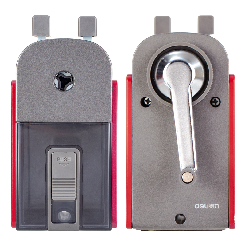 XIAOMI Ecosystem Deli 71150 2 Holes Metal Manual Pencil Sharpener Hand Crank Pencil Cutter Students Stationery Office School Supplies