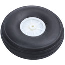 3.5 Inch RC Airplane Black PU Tire Wheel With Beige Plastic Hub Super Light Z5C4