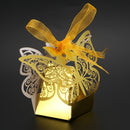 New 50pcs Butterfly Wedding favor box candy box gift box wedding favors eve E7S8