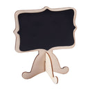 10 Pcs Mini Wooden Small Wedding Blackboard Message Table Number Chalkboard F6A1