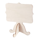 10 Pcs Mini Wooden Small Wedding Blackboard Message Table Number Chalkboard F6A1