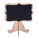 10 Pcs Mini Wooden Small Wedding Blackboard Message Table Number Chalkboard F6A1