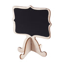 10 Pcs Mini Wooden Small Wedding Blackboard Message Table Number Chalkboard F6A1