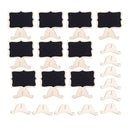 10 Pcs Mini Wooden Small Wedding Blackboard Message Table Number Chalkboard F6A1