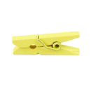 100 Mini wooden pegs (Yellow) L4C7