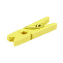100 Mini wooden pegs (Yellow) L4C7