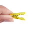 100 Mini wooden pegs (Yellow) L4C7