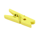 100 Mini wooden pegs (Yellow) L4C7