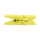 100 Mini wooden pegs (Yellow) L4C7