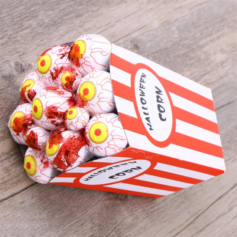 Halloween Decorations Treat or Trick Toys Funny New Bar Haunted House Simulation Eye Popcorn