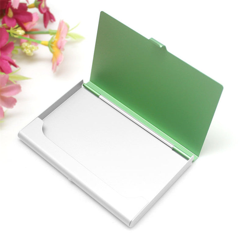 Creative Casual Business Card Case Stainless Steel Aluminum Holder Metal Box Cover Men Business Card Holder Metal Wallet