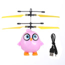 Rechargeable Mini LED Light Up Infrared Induction Drone Flying Toys Hand-controlled Child Gift