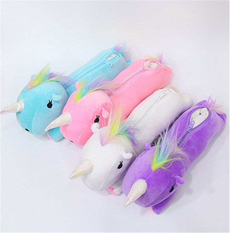 Unicorn Pencil Case School Supplies Stationery Gift Students Cute Cat Pencil Bag