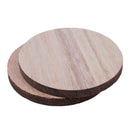 10 x Wooden Circle Shapes, Plain Wood Craft Tags 50mm (5cm)