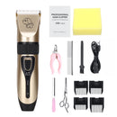 Electric USB Rechargeable Pet Cat Dog Clipper Hair Grooming Trimmer Kit With Scissor and Combs