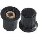 10 Pieces 4mm Shaft Insert Diameter Potentiometer Rotary Control Knobs Blac J6T5