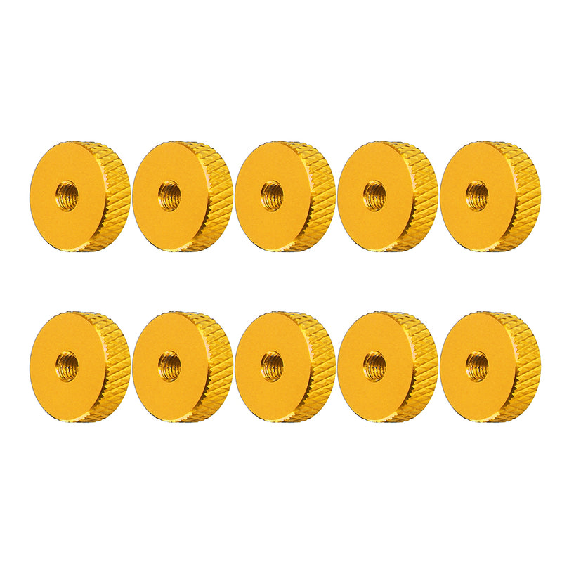 10Pcs M3 Hand Knurled Thumb Aluminum Alloy Screw Nut Spacer Flat Washer