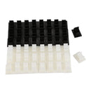 Cable Clips, Wire Clips, 50 Pieces 3 meters Self-Adhesive Adjustable Car Wi