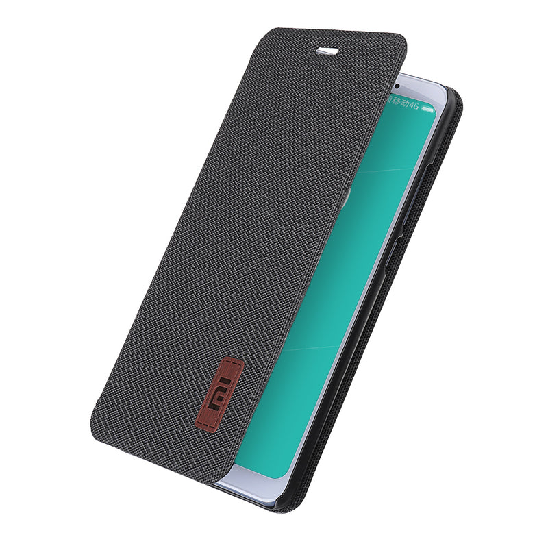 Bakeey Flip Shockproof Fabric Soft Silicone Edge Full Body Protective Case For Xiaomi Redmi Note 5