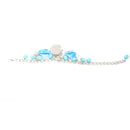 Lady Jewelry Beads Round Flowers Bracelet Watch Christmas Gift, 8 W8O4