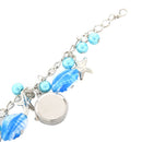 Lady Jewelry Beads Round Flowers Bracelet Watch Christmas Gift, 8 W8O4