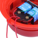 AC 220V 100mm 4 inch Dia Schools Fire Alarm Round Shape Electric Bell Red