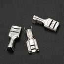 75Pcs 6.3mm Female Spade Crimp Terminal Connector Insulating Cover M6B7