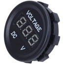 12V-24V Car Motorcycle LED Digital Display Voltmeter Waterproof Meter BLUE