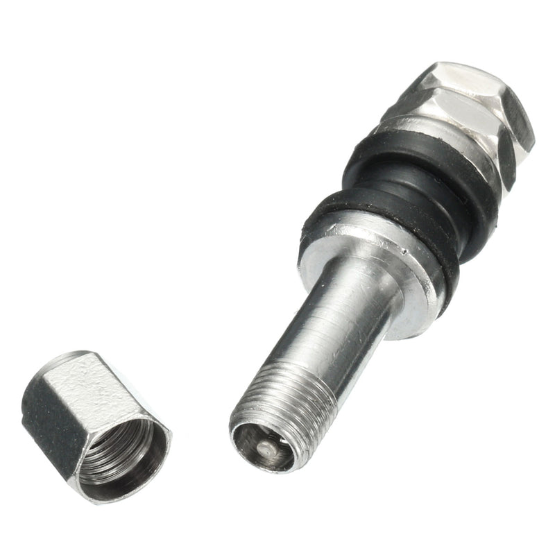 5X Universal TR43E Metal Clamp-in Tubeless Tyre Tire Wheel Schrader Valve Stem
