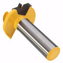Drillpro RB30 Small Lock Miter Router Bit 45 1/2 Inch Shank Tenon Cutter for Woodworking
