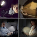 Flexible 5 LED Clip on Reading Light USB Rechargeable Dimmable Table Night Book Lamp
