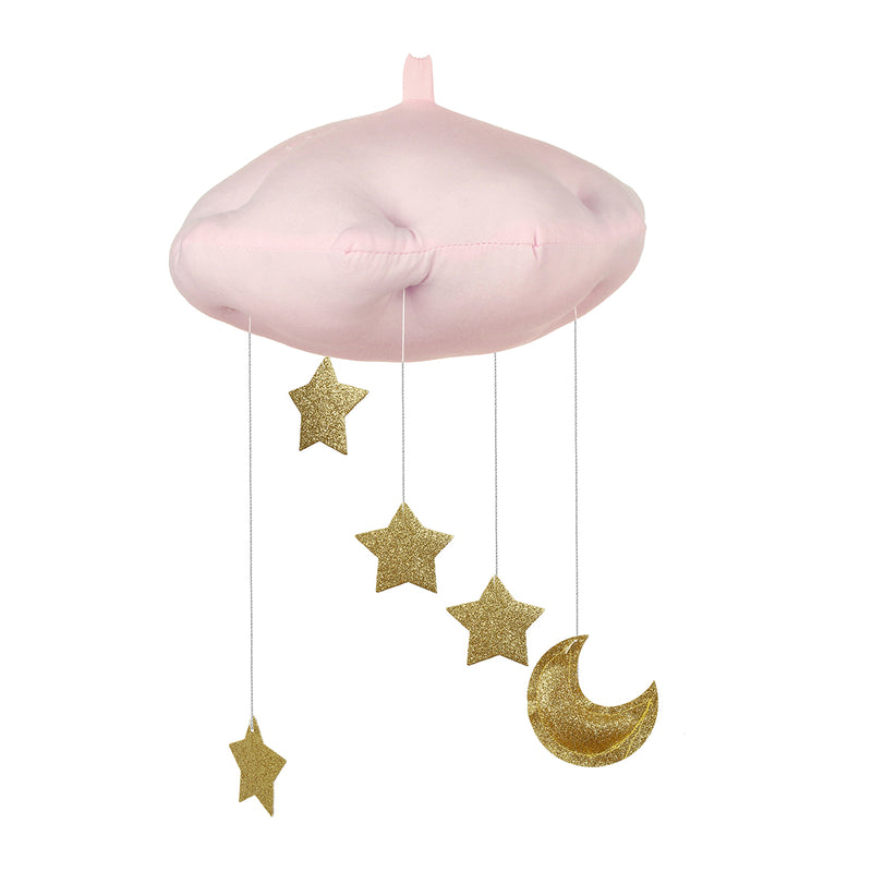 White Pink Moon Cloud And Star Baby Bed Hanging Room Decorations Accessories Nursery Decor Drop