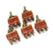 Wendao KN-1322 ON/OFF/ON AC 250V 15A 6 Pins Toggle Rocker Switch 5pcs